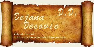 Dejana Desović vizit kartica